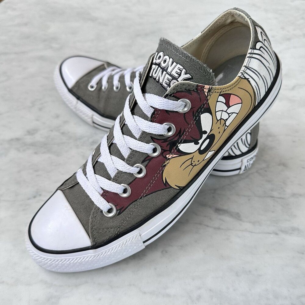 Converse Looney Tunes Tasmanian Devil Taz Chuck Taylor Low Top US M 7 W 9 Unisex